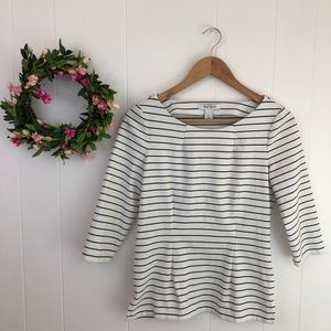 🌺2/$8🌺 WHBM Structured Pleated Striped Top